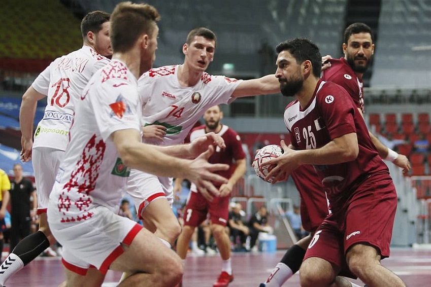 The Qatar-Belarus friendly took place at Duhail Sports Arena on Wednesday.