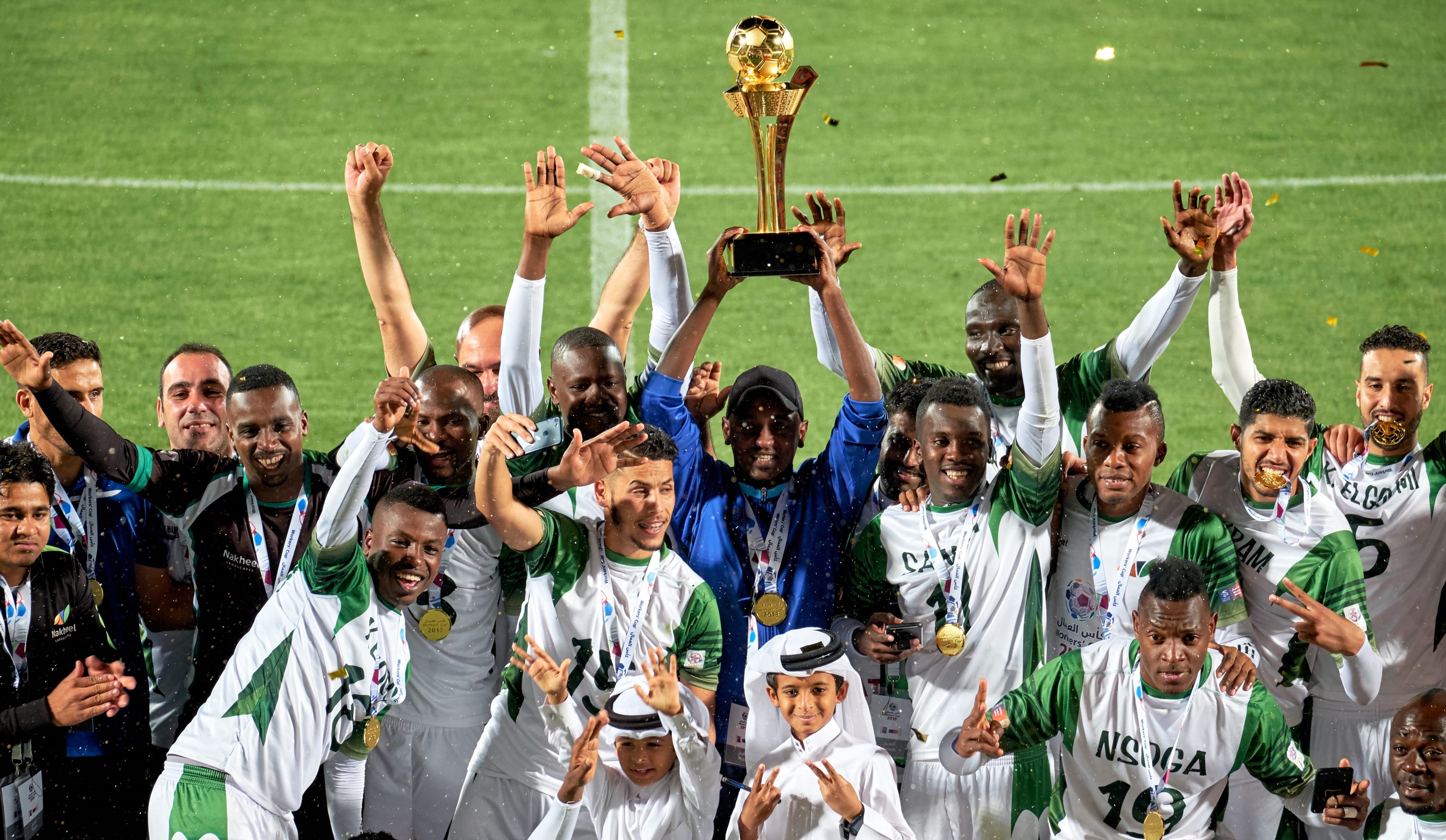 شركة النخيل لاندسكيبس يتوج بلقب بطولة كأس العمال