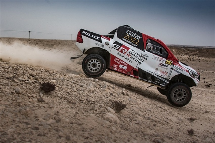 Nasser Saleh al-Attiyah in action on the penultimate day of the Manateq Qatar Cross-Country Rally