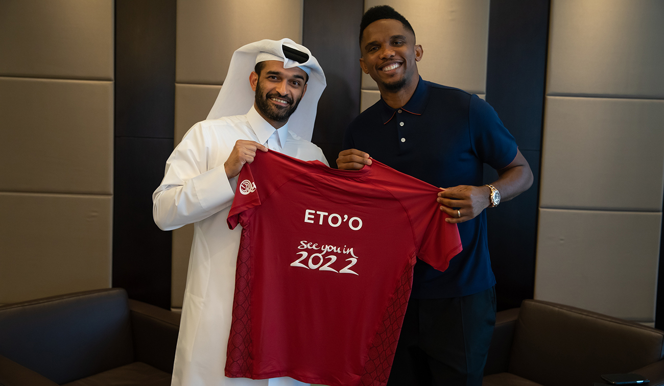 Samuel Eto&rsquo;o unveiled as an SC Global Ambassador