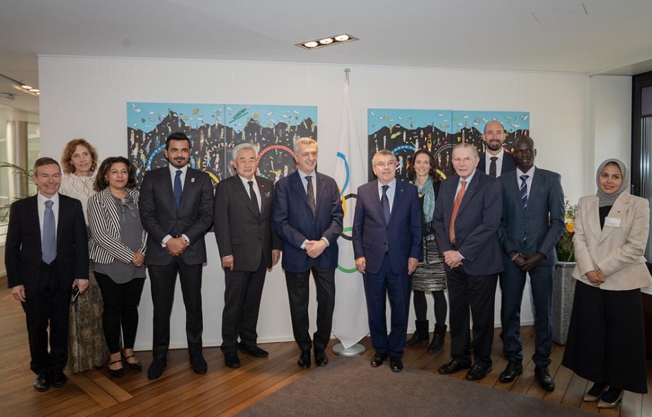 Sheikh Joaan participates in third meeting of Olympic Refuge Foundation executive office