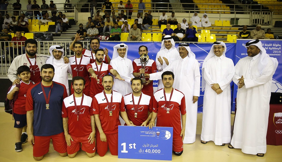 الشؤون الرياضية يفوز بلقب بطولة اللجنة الأولمبية القطرية الرمضانية لكرة القدم ٢٠١٩