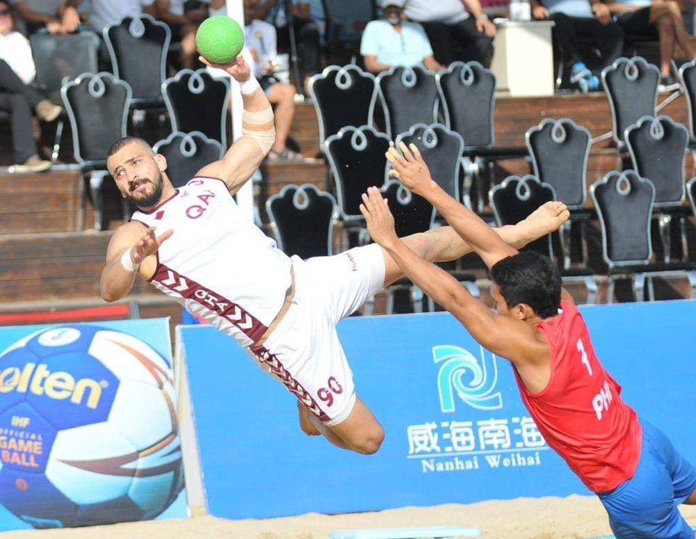 Qatar beach handball team 