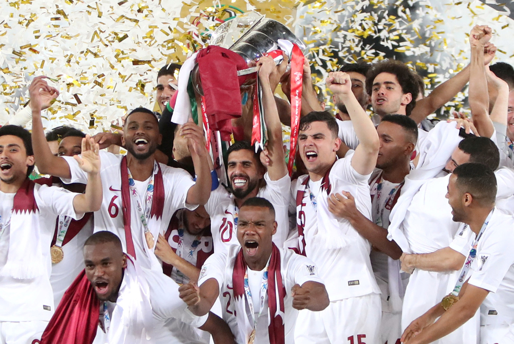 Qatar Team holder of the  AFC Asian Cup 