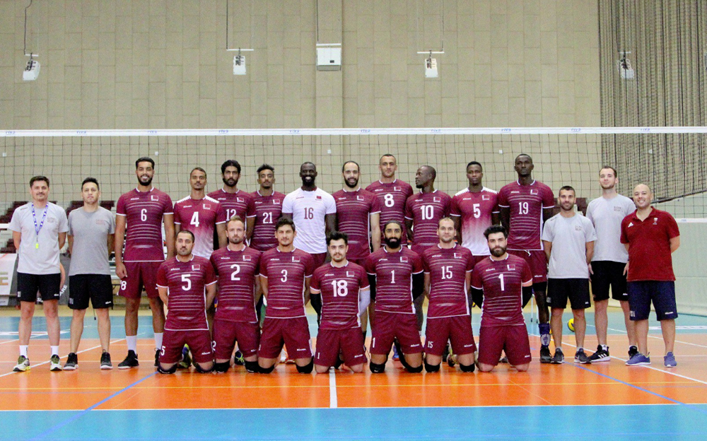 Qatar's volleyball team