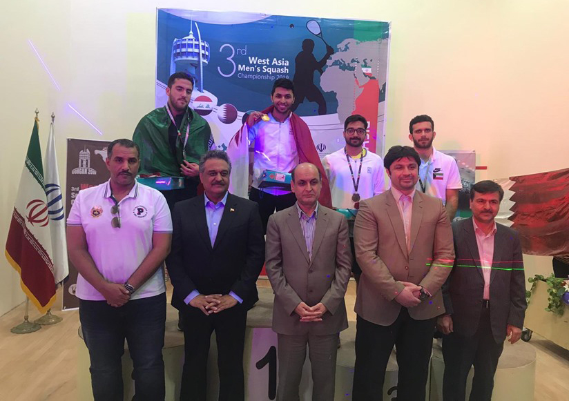 The Qatari Men's squash team