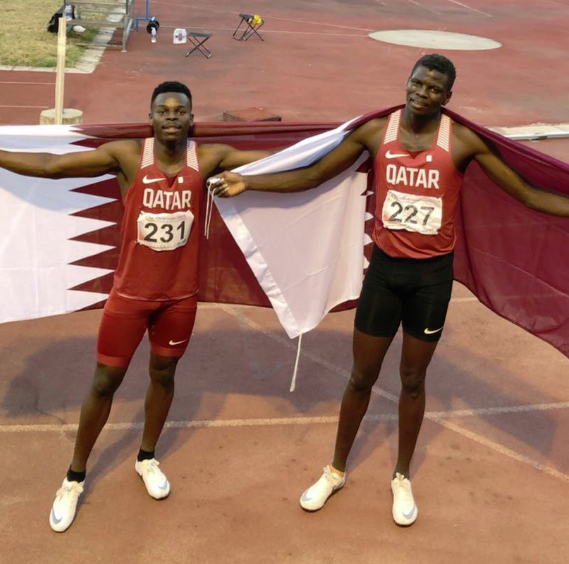 The Qatari junior athletics team 