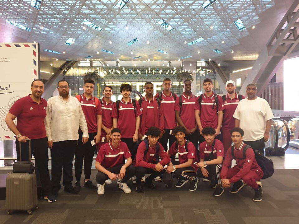 The Qatari youth basketball team