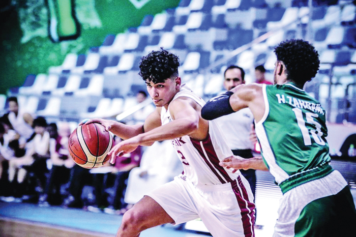 The Qatari youth basketball team