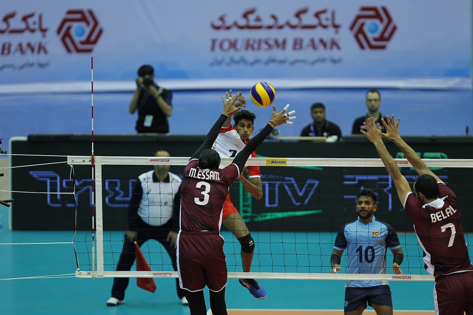 Qatar beat Sri Lanka in 2019 Asian Men's Volleyball Championship