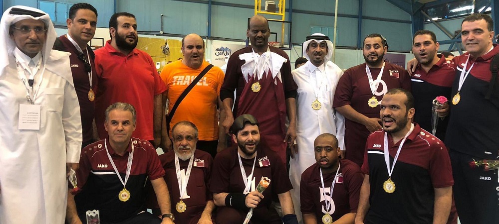 The Qatari goalball team 