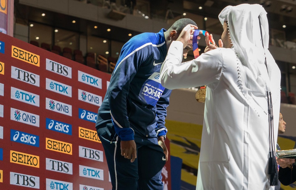 HE Sheikh Joaan crowns Men's 100m winners