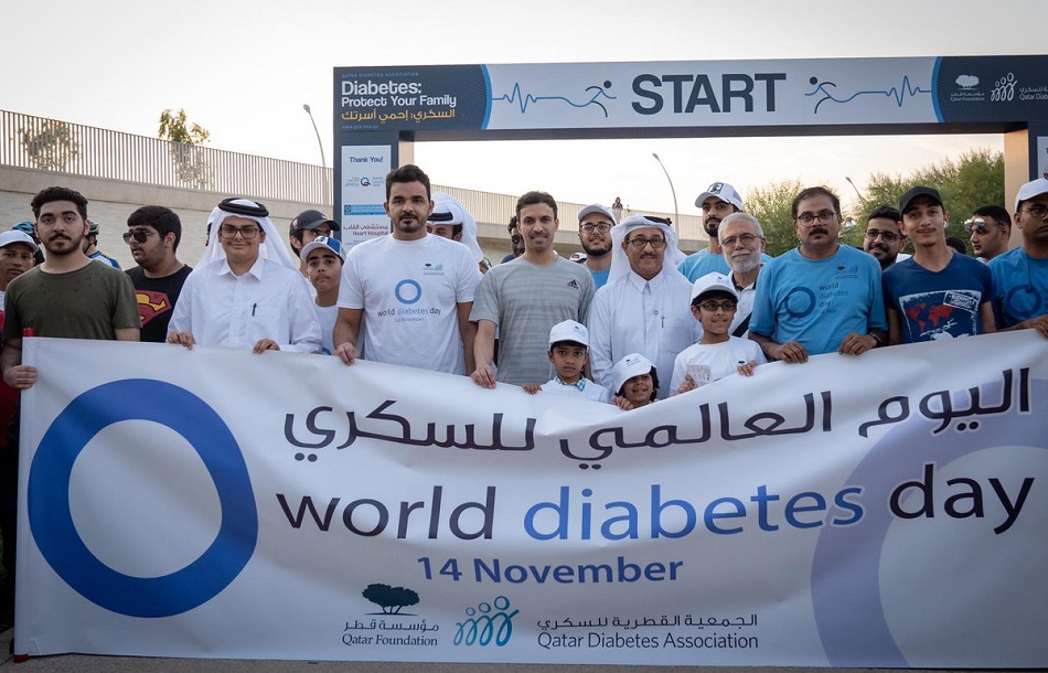 Sheikh Joaan Participates in Diabetes Walkathon