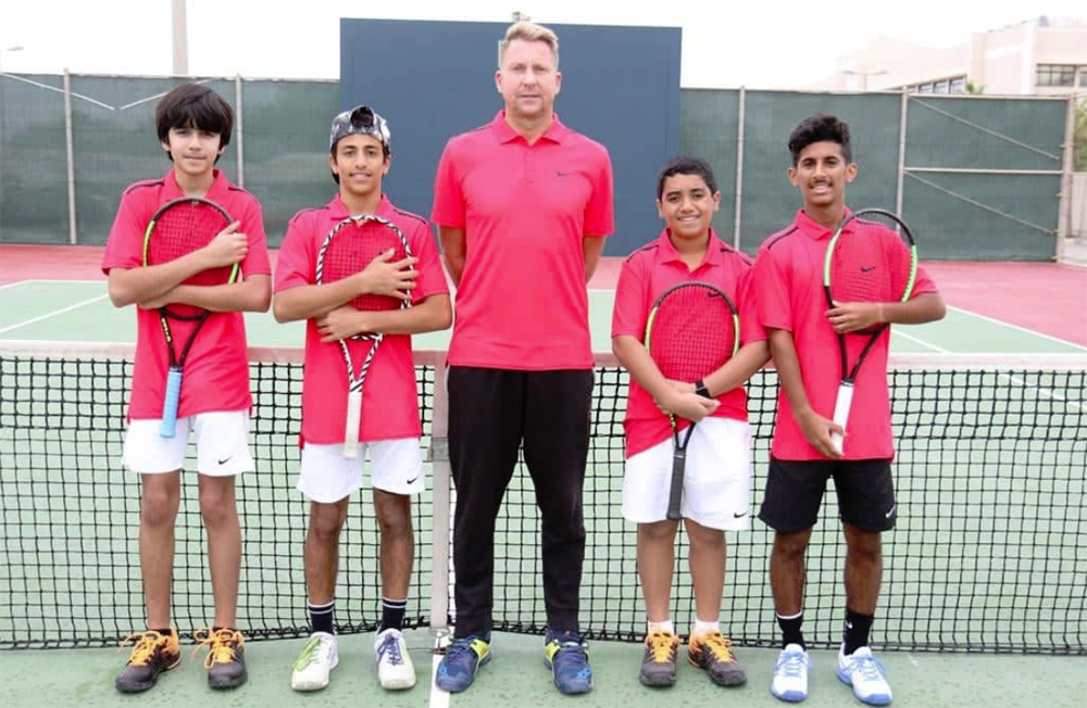Qatar's junior tennis team