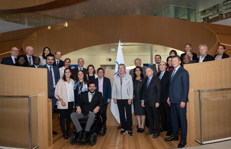 Sheikh Joaan attends IOC Public Affairs and Social Development Commission meeting