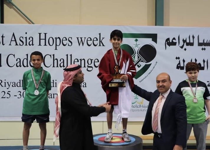 Qatar junior table tennis team