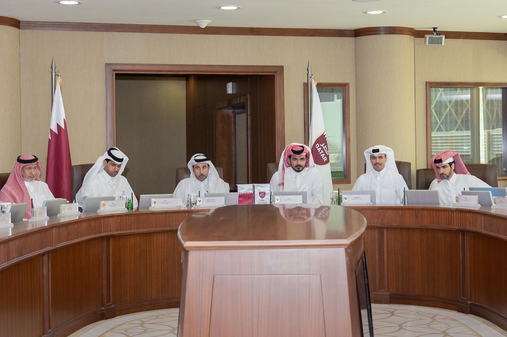 سعادة الشيخ جوعان بن حمد آل ثاني رئيس اللجنة الأولمبية القطرية يترأس عمومية اللجنة
