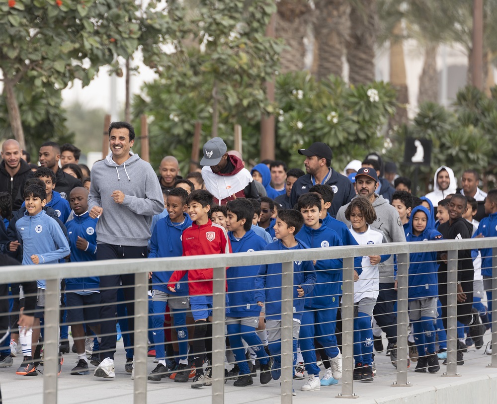 سمو الأمير يشارك في فعاليات اليوم الرياضي للدولة