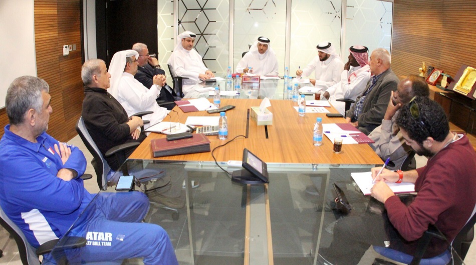 The organizing committee of Katara Beach Volleyball Cup  meets
