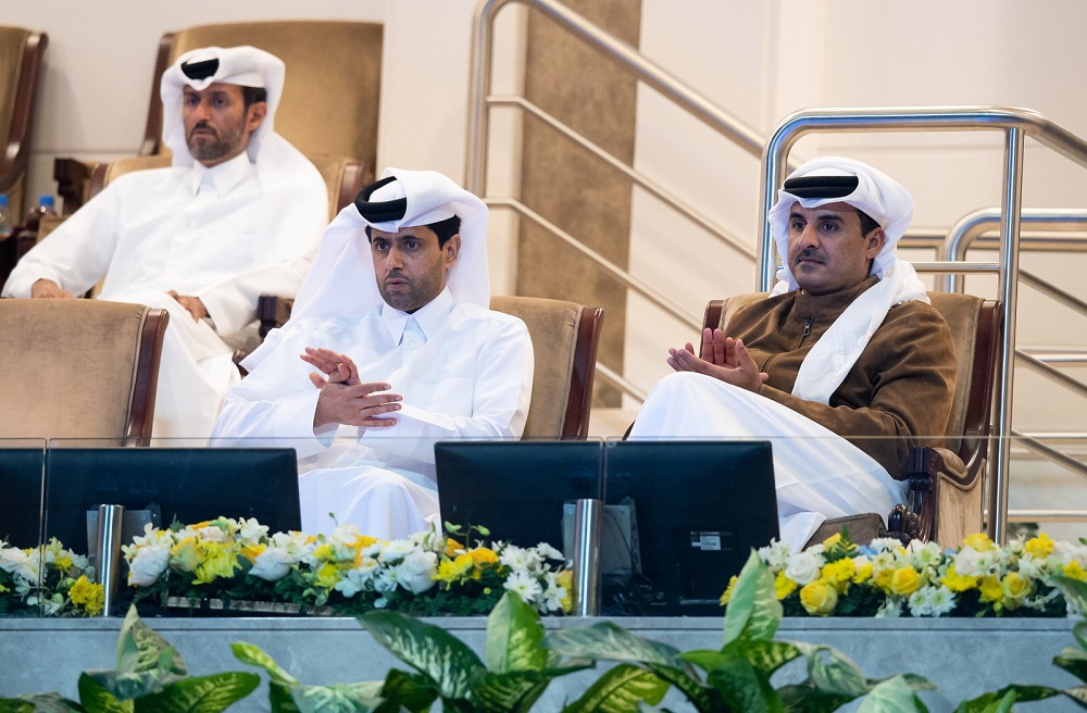 HH the Amir Attends Part of Qatar Total Open