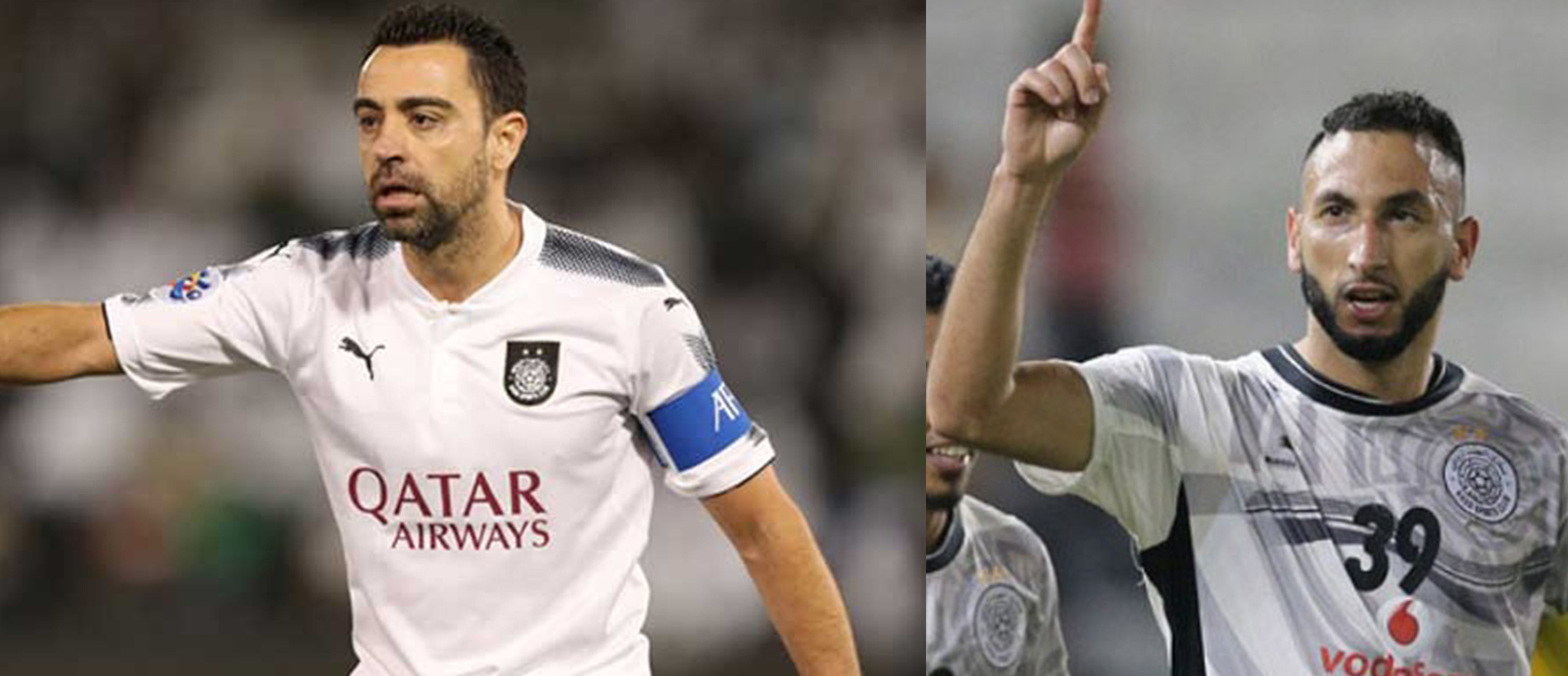 Former Al Sadd stars Xavi Hernandez and Nadir Belhadj