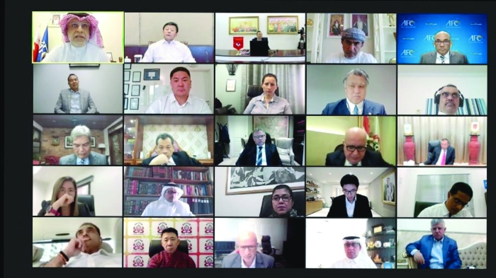 الاجتماع الذي عقد عبر تقنية الفيديو