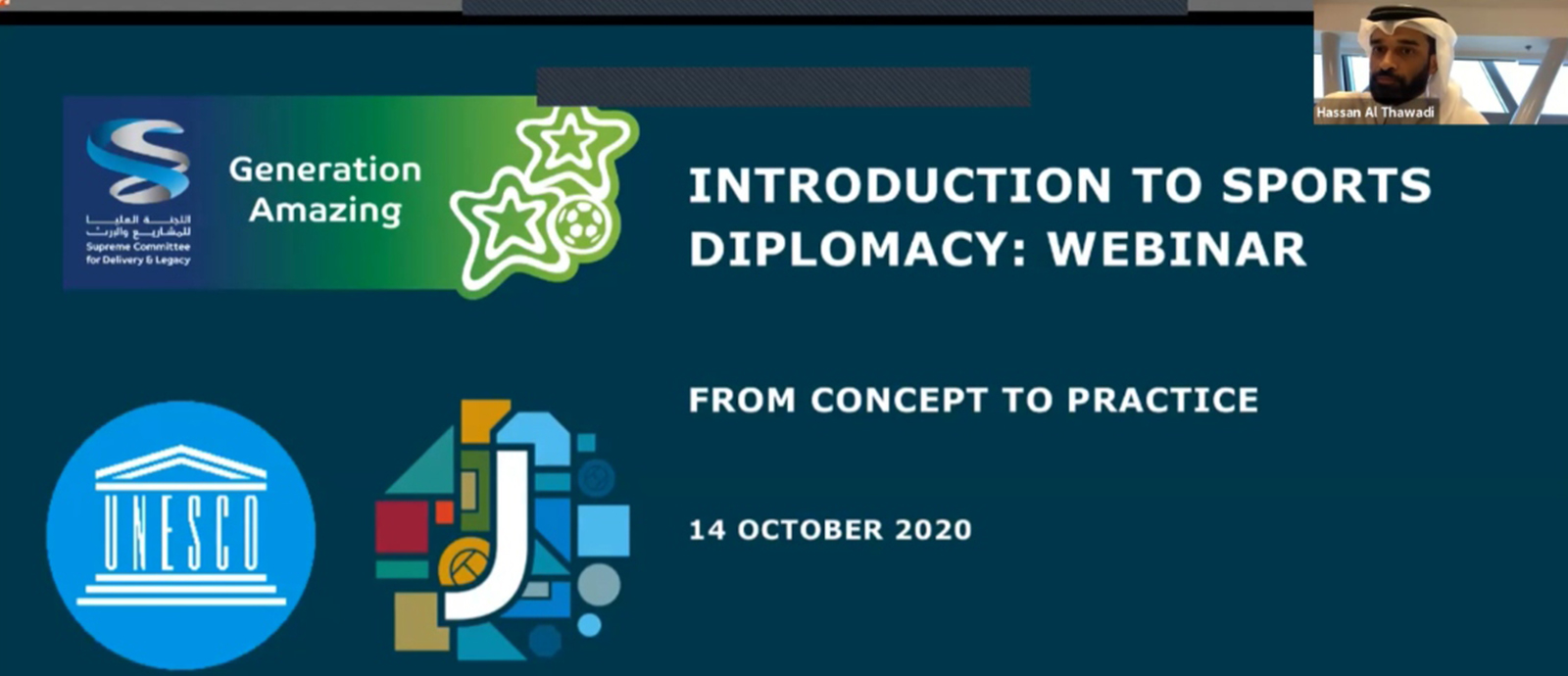 Webinar titled ‘Introduction to Sports Diplomacy: From Concept to Practice’
