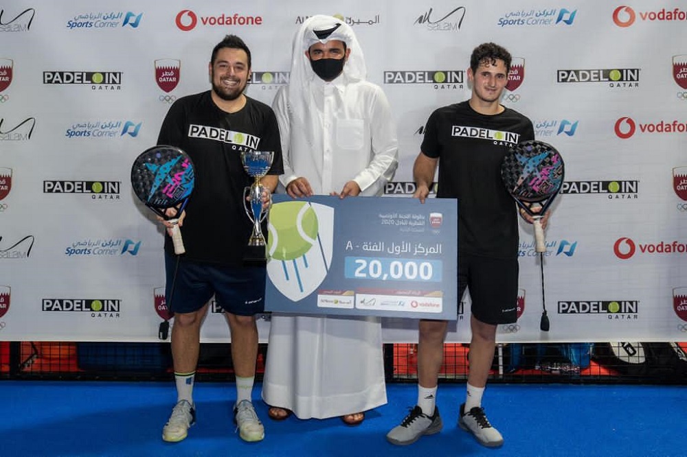 Sheikh Joaan crowns winners of QOC Padel Tournament