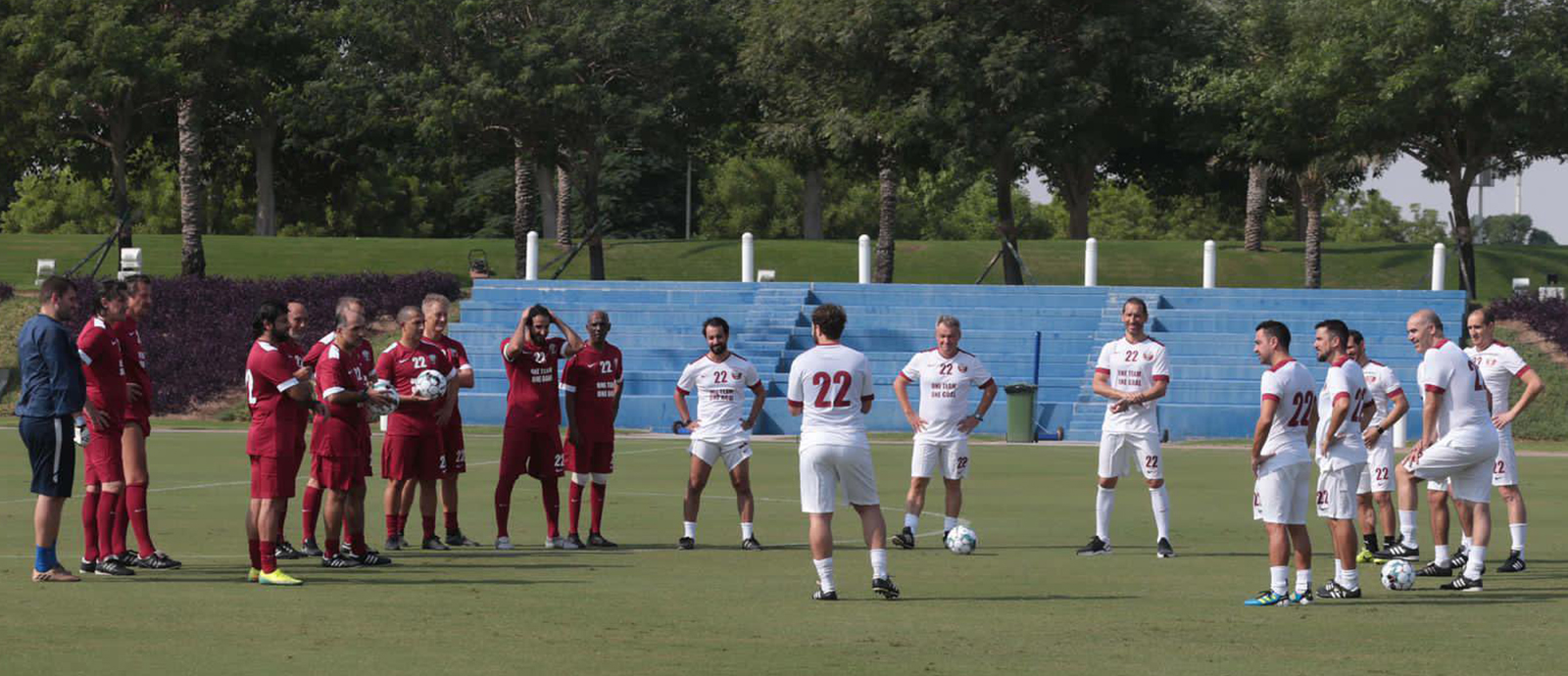  Exhibition match with coaches, officials