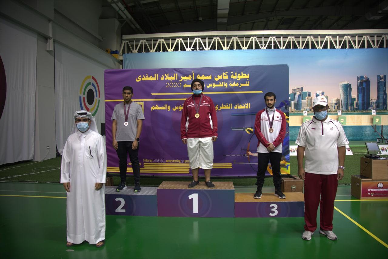 تتويج الفائزين في في منافسات بطولة كأس الأمير للرماية