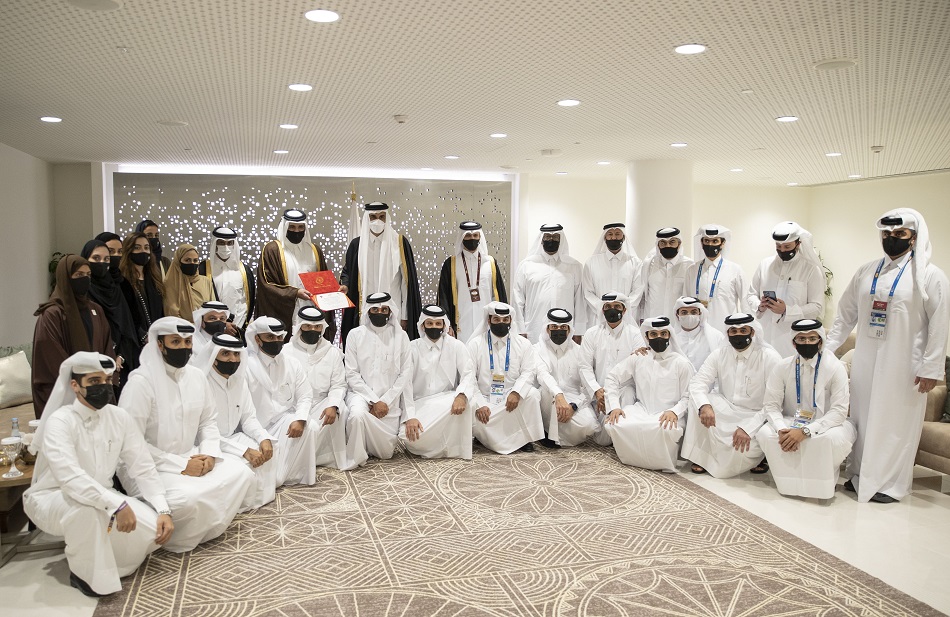 HH the Amir Meets Team Members of Doha's Bid to Host the 2030 Asian Games
