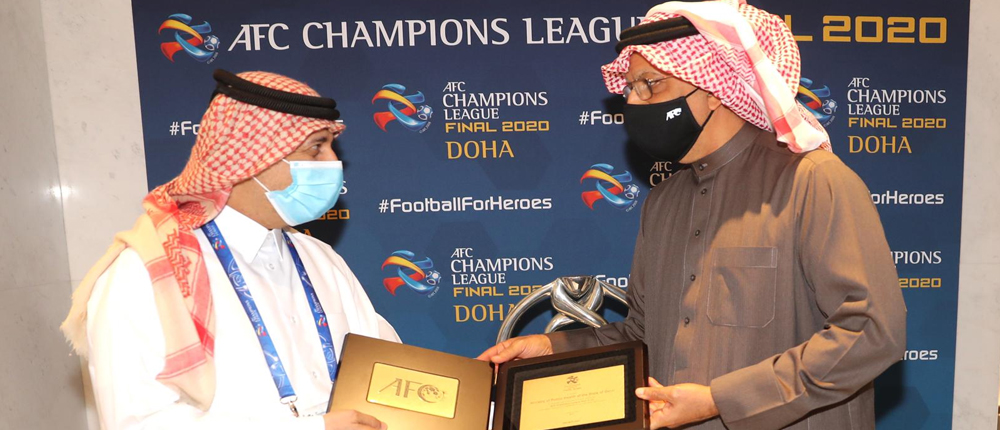 رئيس الاتحاد الآسيوي يشكر الاتحاد القطري على استضافة دوري أبطال اسيا