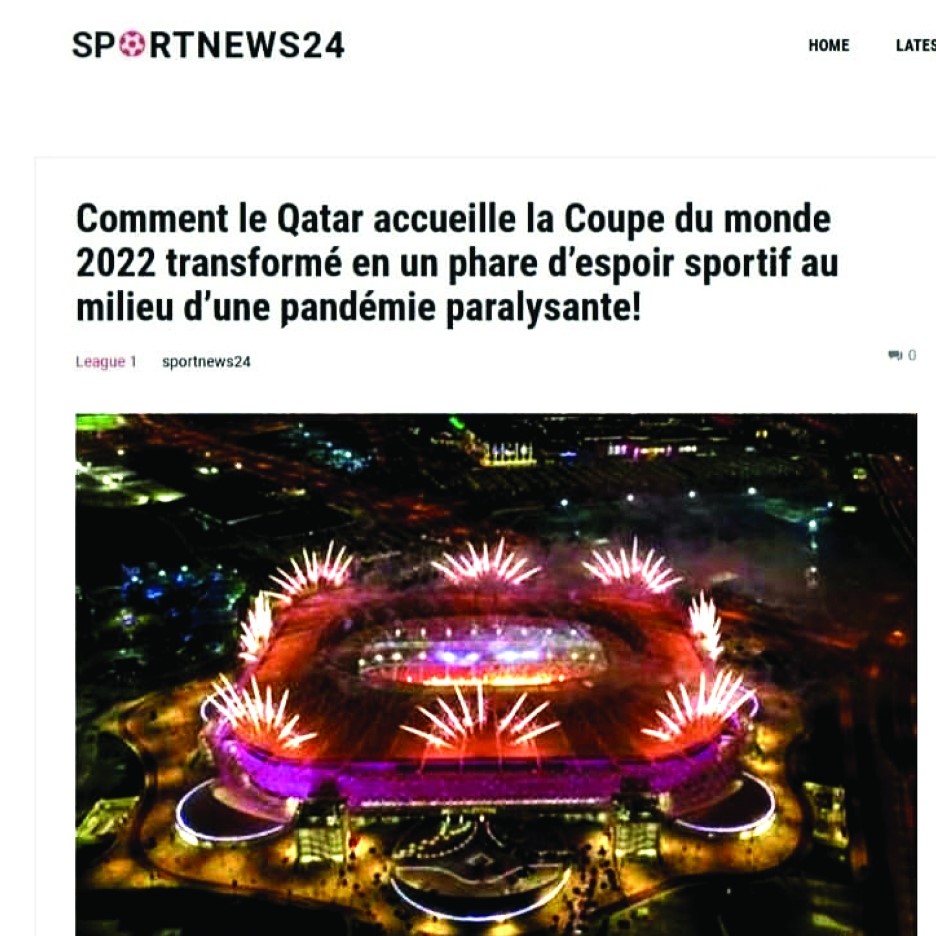 French media: Qatar offers the best prospects for sport in 2021