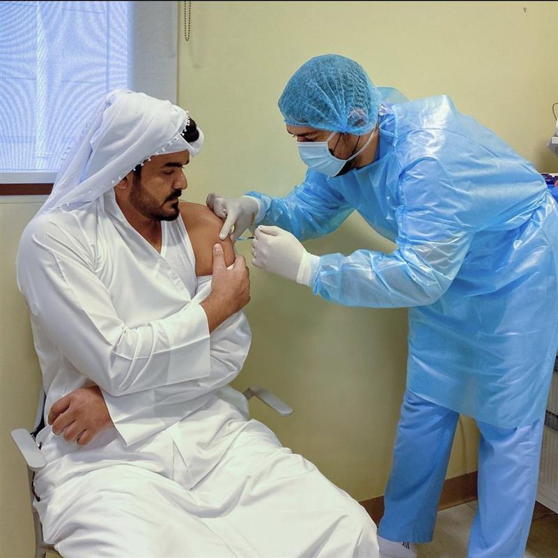 Sheikh Joaan takes COVID-19 vaccine in Qatar