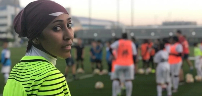 Shaima Abdullah is a goalkeeper with the Qatar women&rsquo;s national team