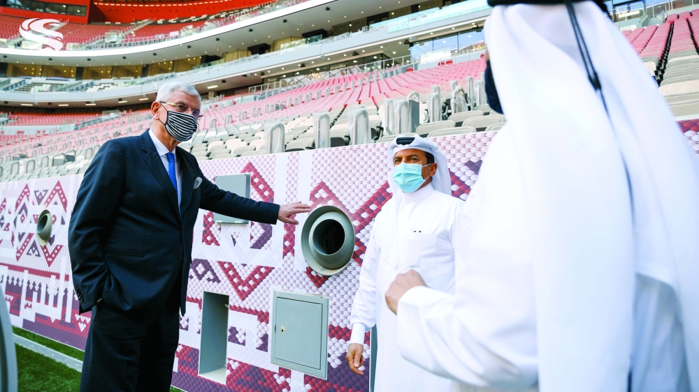 Volkan Bozkir visits Al Bayt Stadium