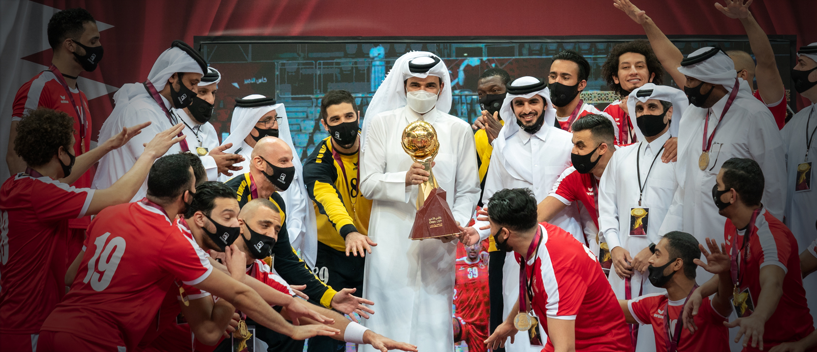 الشيخ جوعان يتوّج العربي بطلاً لكأس سمو الأمير لكرة اليد