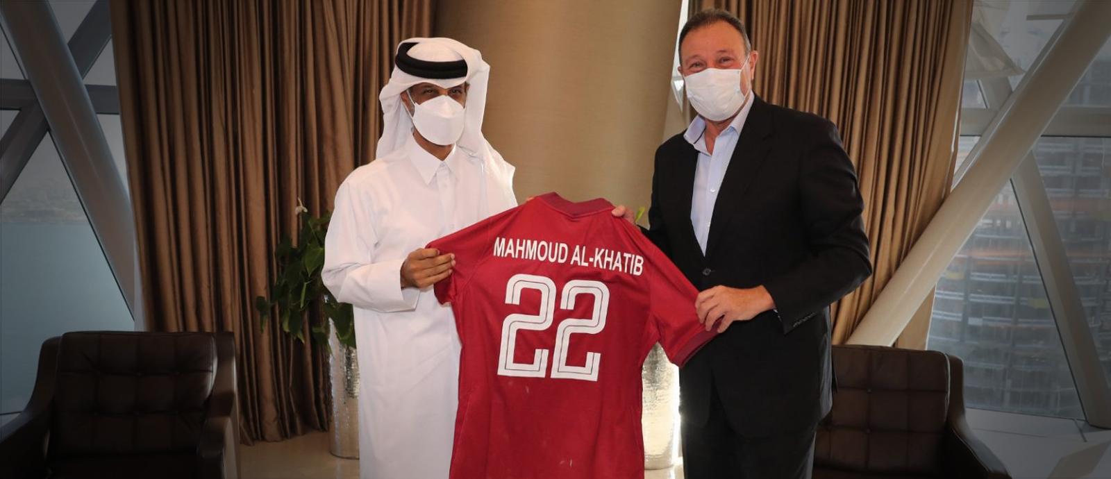 QFA President meets Al Ahly club chief