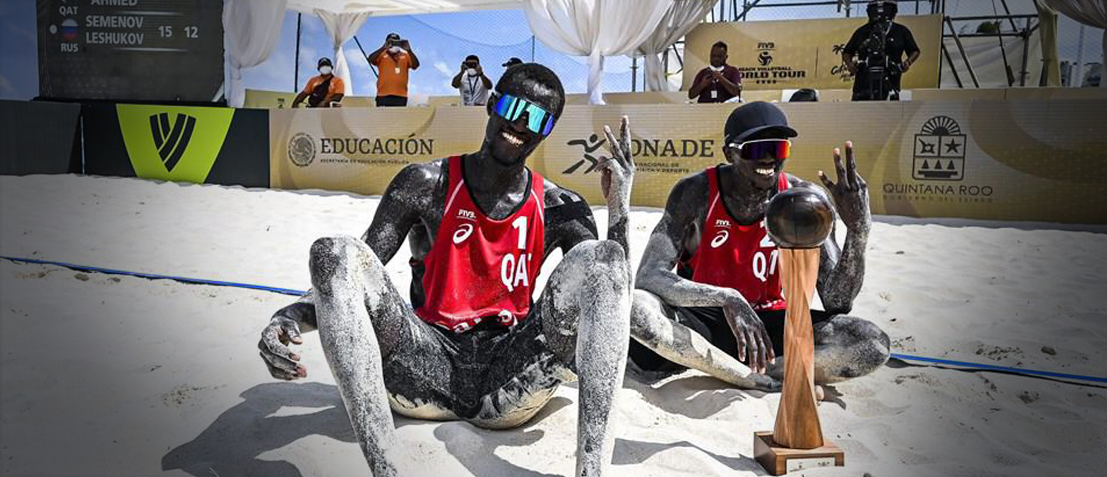 Qatar's Beach Volleyball team 