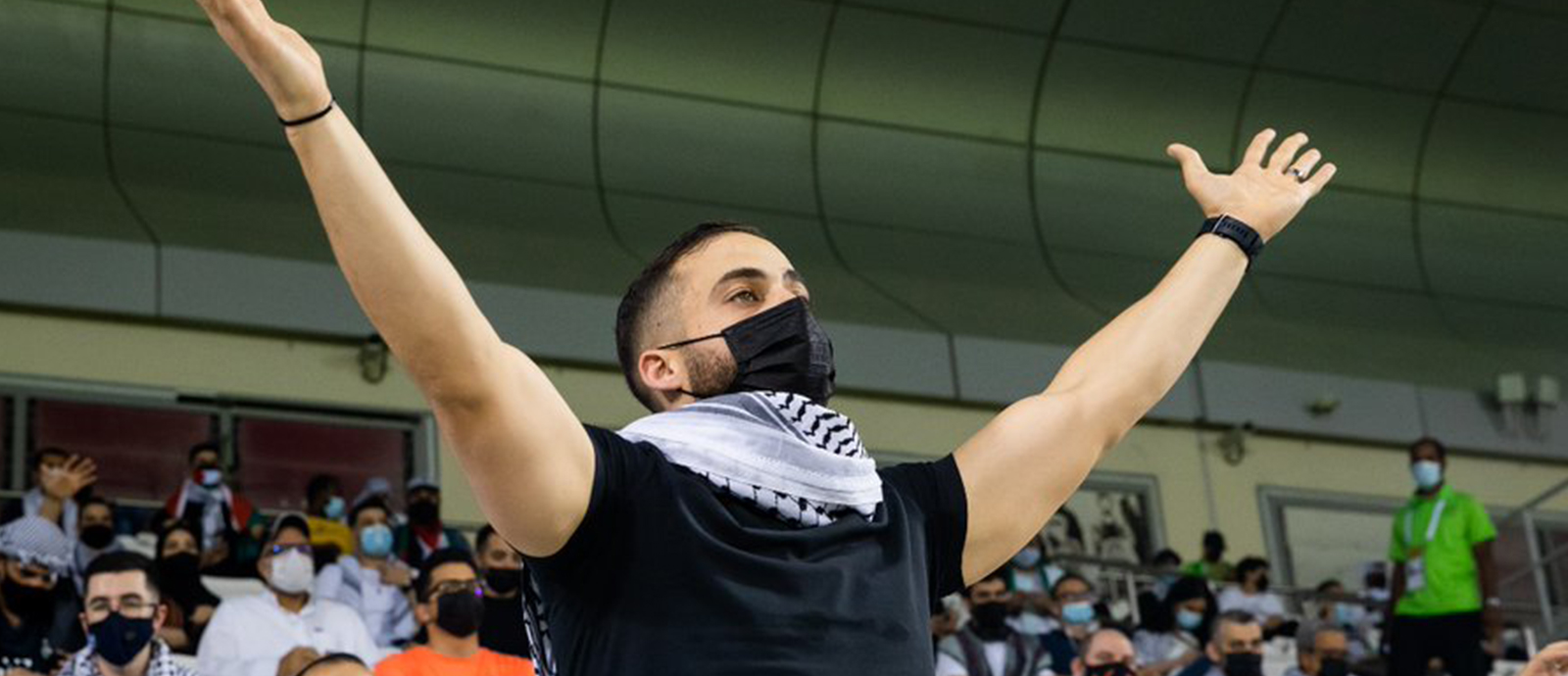 Palestine supporter Mohamed Abdel Hadi.