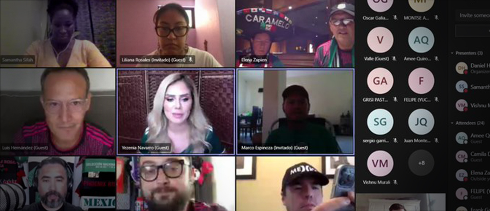 Fan parties for Qatar and Mexico supporters