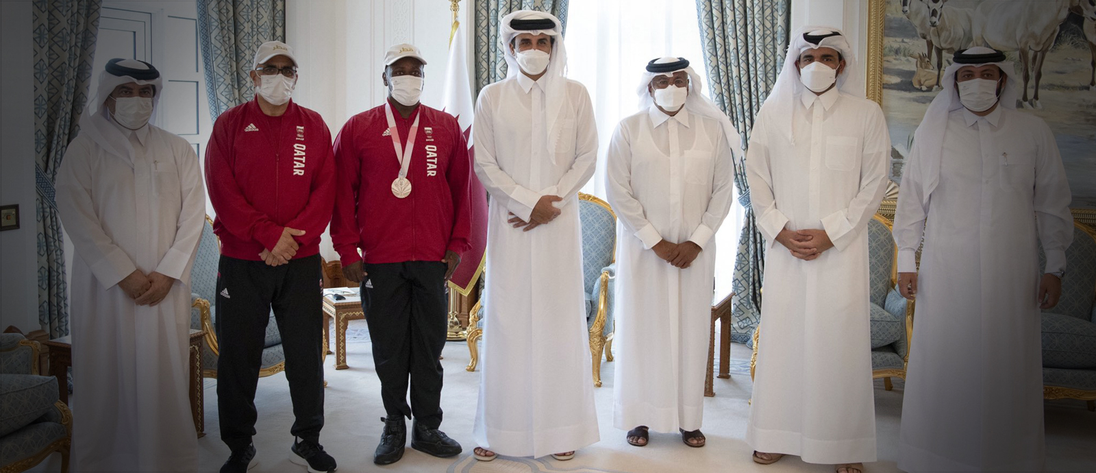 HH the Emir Grants Al Wajbah Decoration to Paralympic Games Hero Abdulrahman Abdulqader