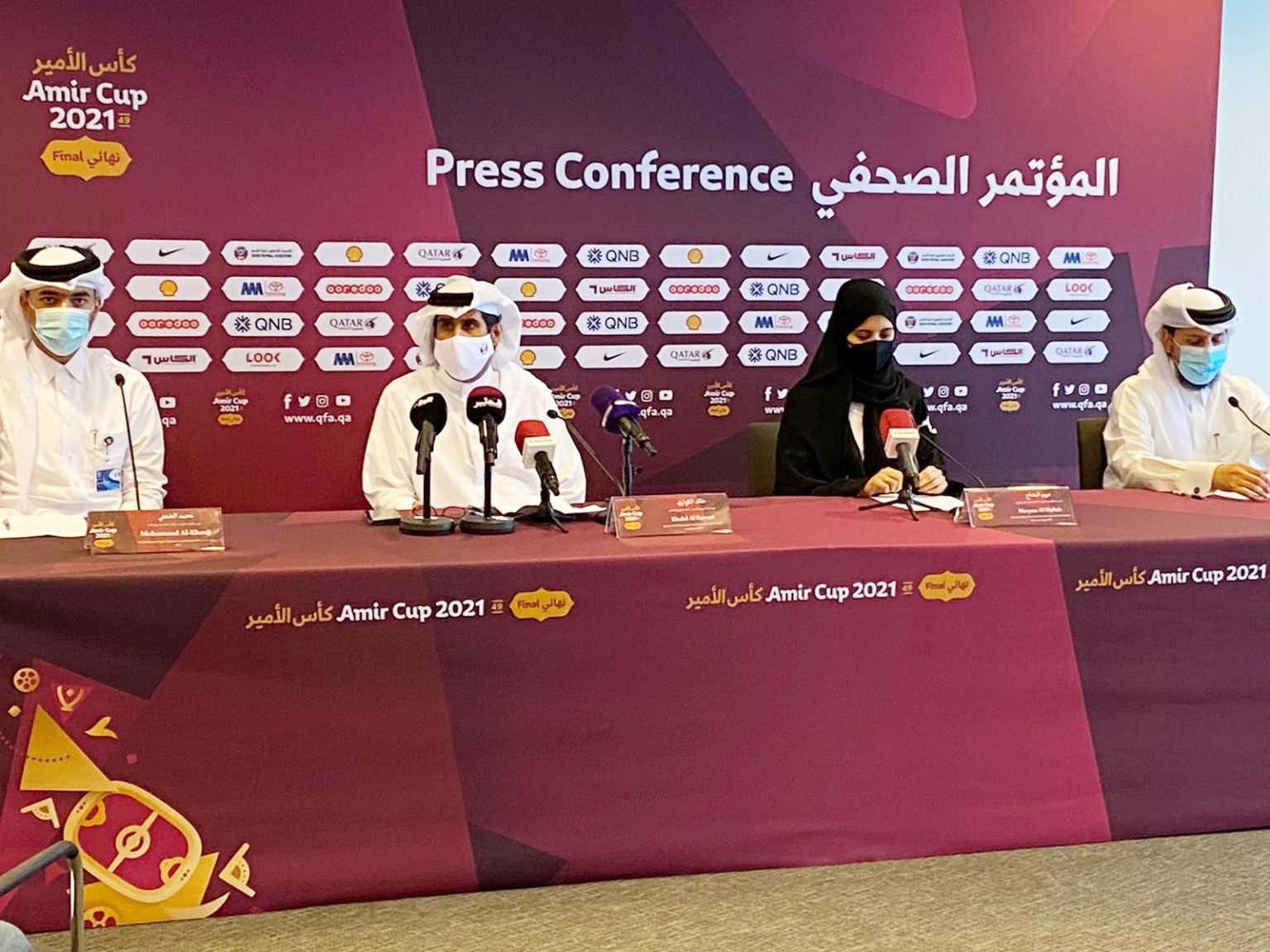 The press conference 