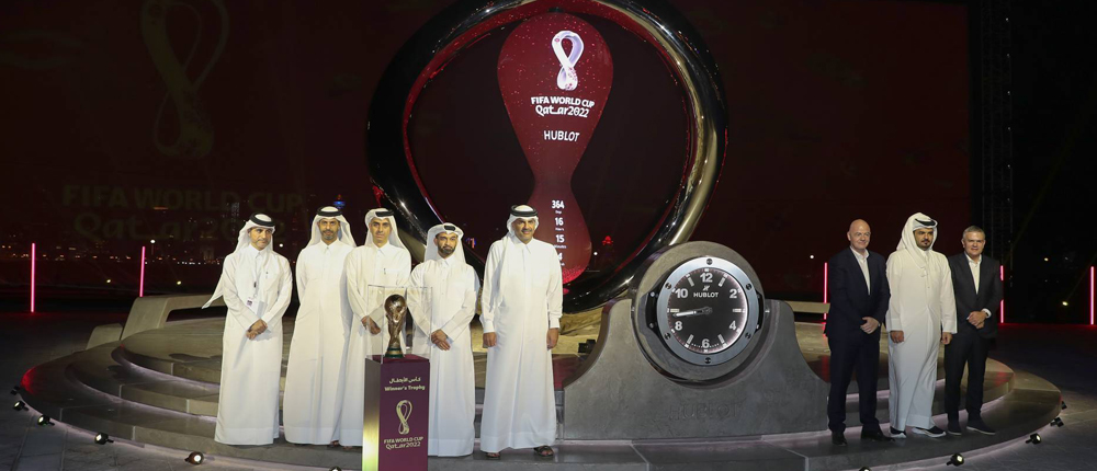 رئيس مجلس الوزراء يشهد حفل الكشف عن ساعة العد التنازلي لكأس العالم FIFA قطر 2022