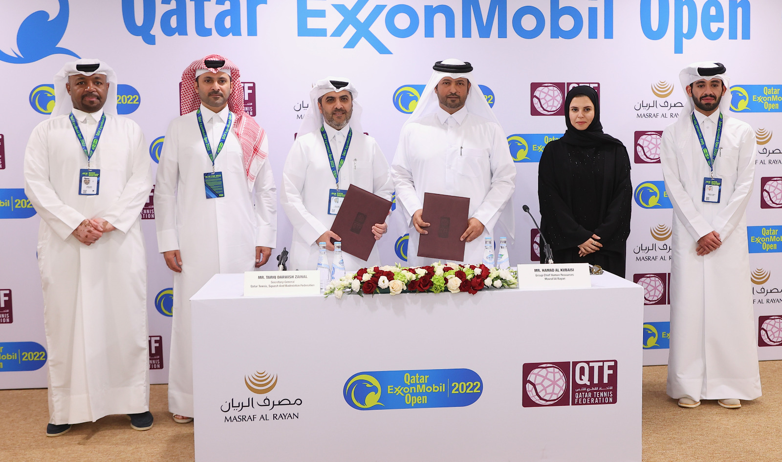 اتحاد التنس ومصرف الريان يجددان عقد رعاية بطولة قطر إكسون موبيل المفتوحة للرجال 2022