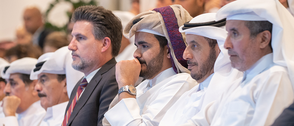 Sheikh Joaan attends Qatar ExxonMobil Open final match