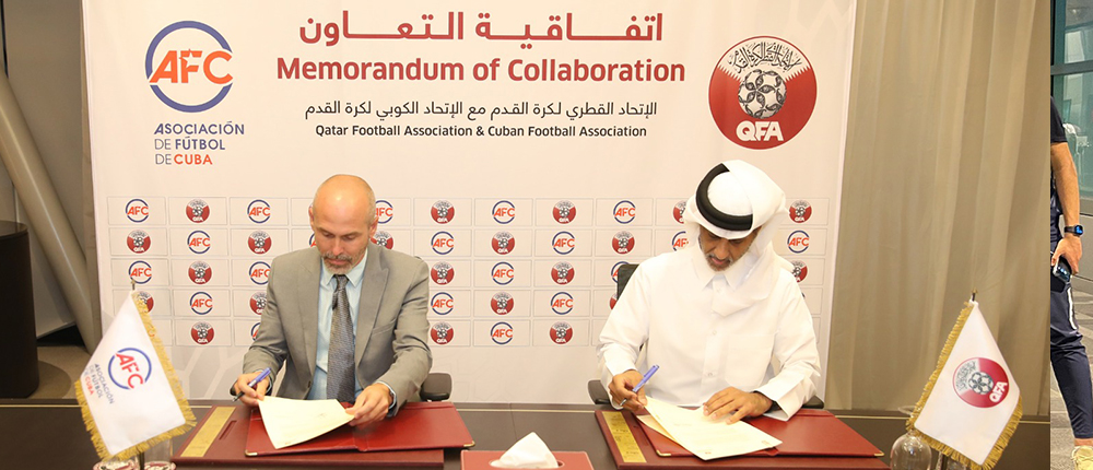 توقيع اتفاقية تعاون بين اتحاد الكرة ونظيره الكوبي