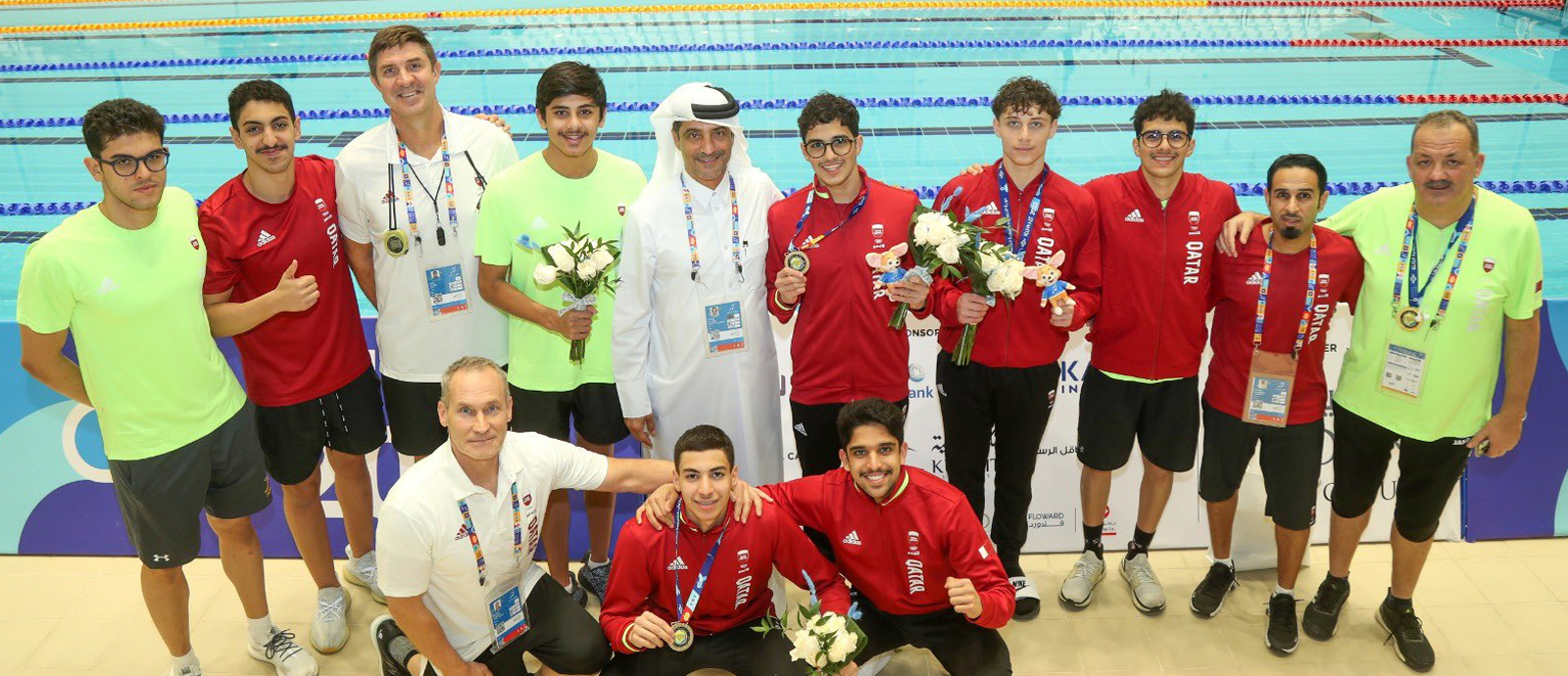 منتخبنا الوطني للسباحة يحصد 5 ميداليات بدورة الألعاب الرياضية الخليجية