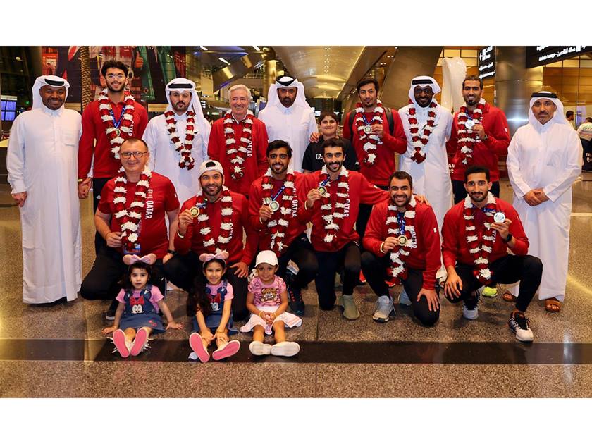 Qatar padel team arrive to warm welcome