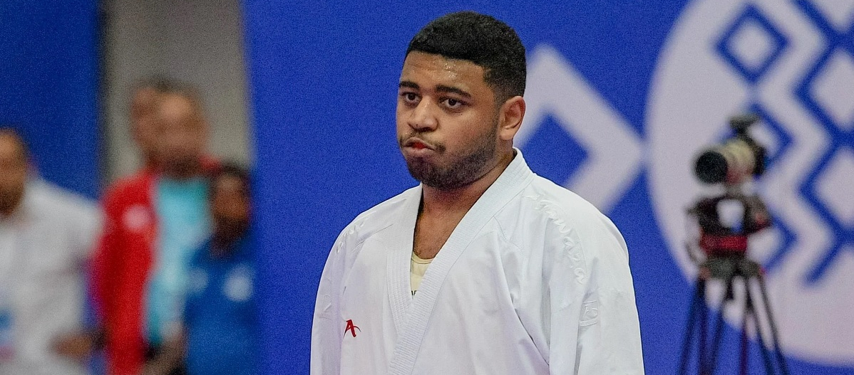 Qatar's athlete Khalid Sameer 